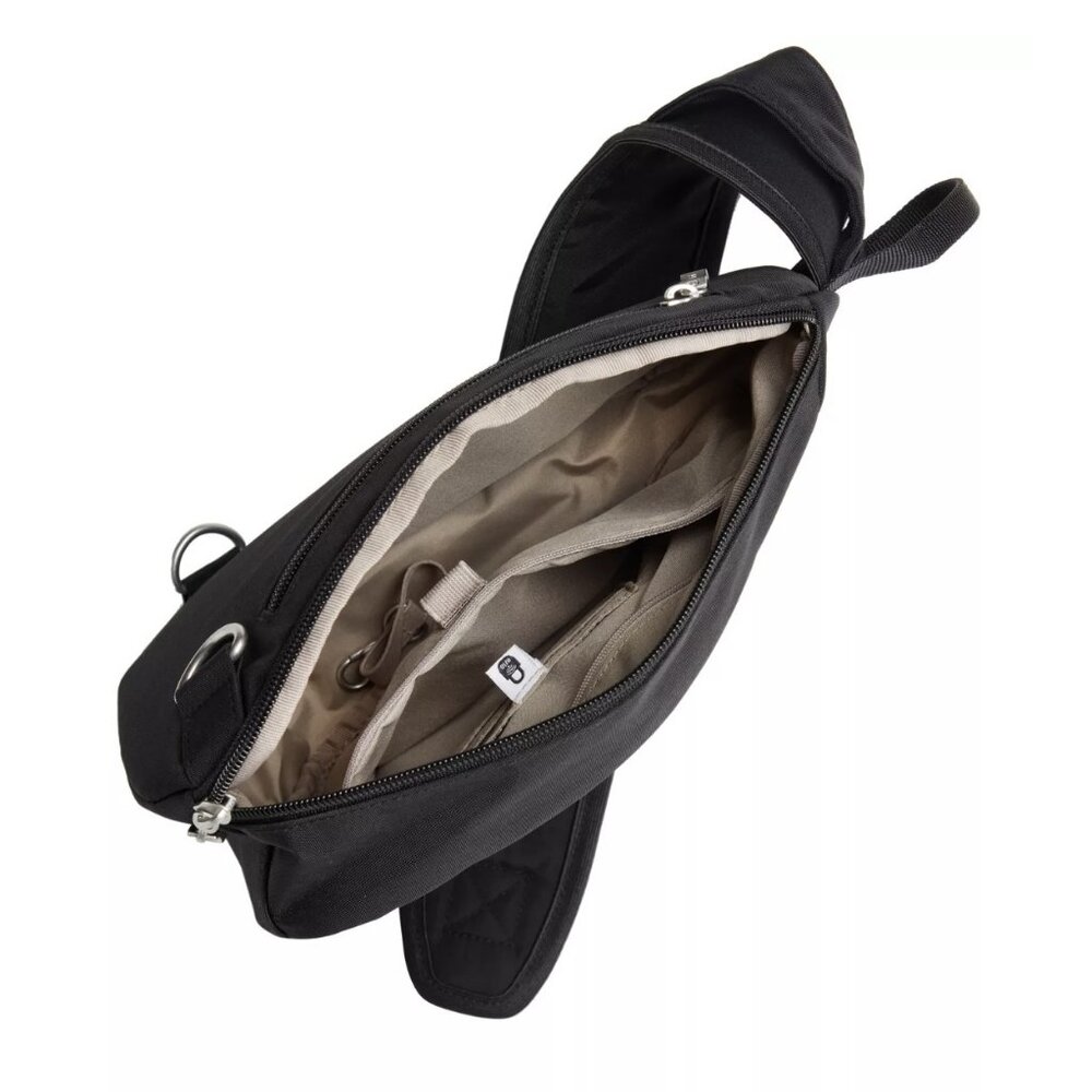 New with Tags! BAGGALLINI Medium Sling Bag Black Nylon Adjustable Strap NWT - Picture 3 of 7